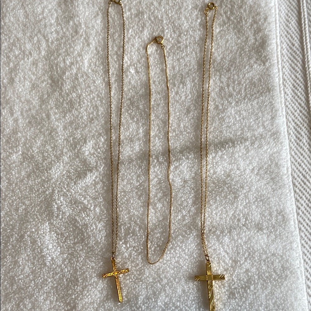 2for $20: Elegant Cross Necklace set